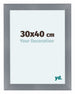 Como MDF Photo Frame 30x40cm Aluminium Brushed Front Size | Yourdecoration.co.uk