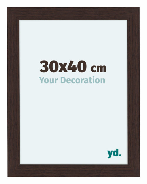 Como MDF Photo Frame 30x40cm Oak Dark Front Size | Yourdecoration.co.uk