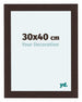 Como MDF Photo Frame 30x40cm Oak Dark Front Size | Yourdecoration.co.uk