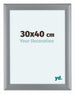 Como MDF Photo Frame 30x40cm Silver Matte Front Size | Yourdecoration.co.uk