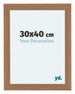 Como MDF Photo Frame 30x40cm Walnut Light Front Size | Yourdecoration.co.uk