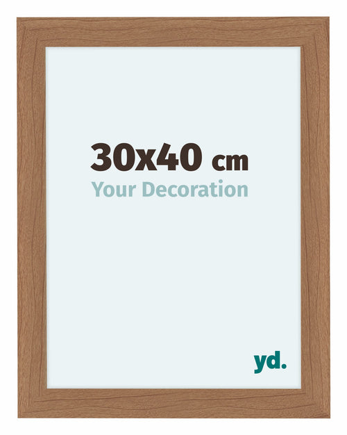 Como MDF Photo Frame 30x40cm Walnut Light Front Size | Yourdecoration.co.uk