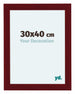 Como MDF Photo Frame 30x40cm Wine Red Swept Front Size | Yourdecoration.co.uk