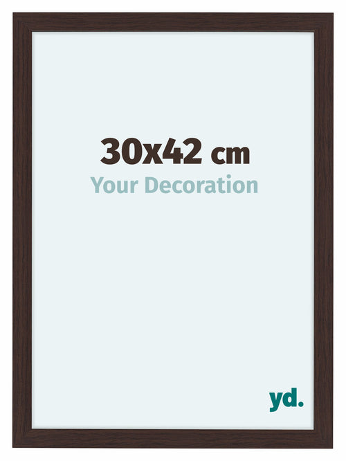 Como MDF Photo Frame 30x42cm Oak Dark Front Size | Yourdecoration.co.uk