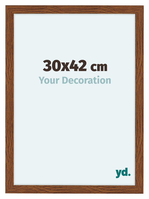 Como MDF Photo Frame 30x42cm Oak Rustic Front Size | Yourdecoration.co.uk