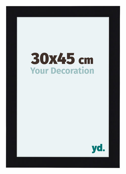 Como MDF Photo Frame 30x45cm Black High Gloss Front Size | Yourdecoration.co.uk