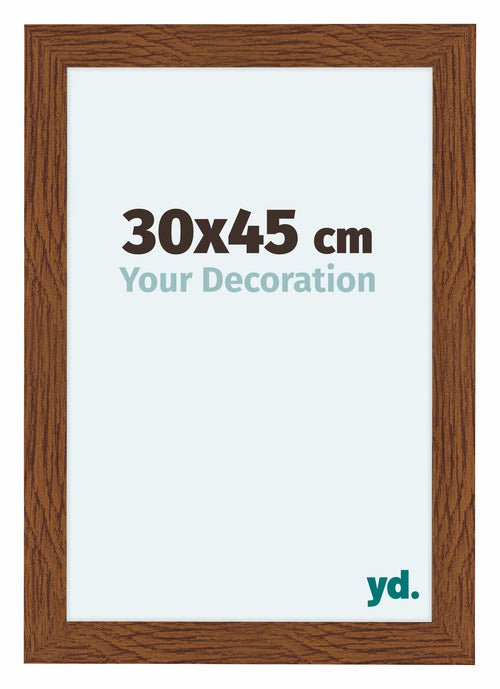 Como MDF Photo Frame 30x45cm Oak Rustic Front Size | Yourdecoration.co.uk