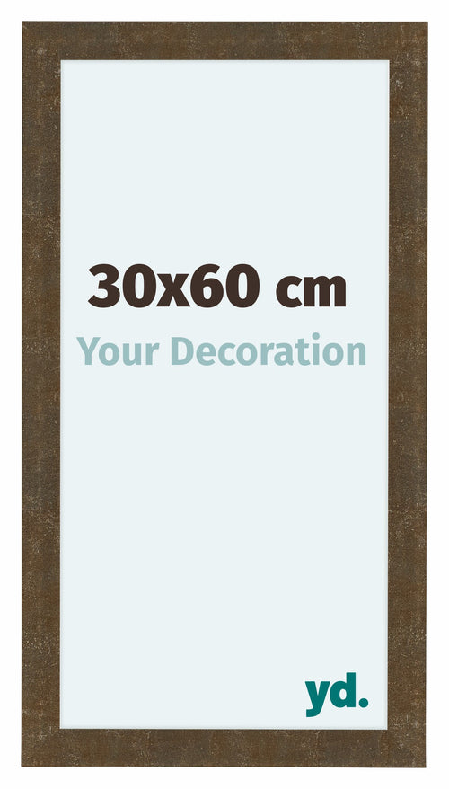 Como MDF Photo Frame 30x60cm Gold Antique Front Size | Yourdecoration.co.uk