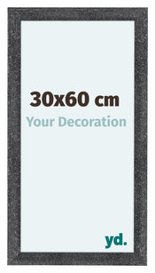 Como MDF Photo Frame 30x60cm Gray Swept Front Size | Yourdecoration.co.uk