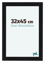 Como MDF Photo Frame 32x45cm Black Matte Front Size | Yourdecoration.co.uk