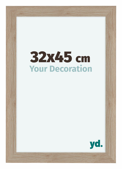 Como MDF Photo Frame 32x45cm Oak Light Front Size | Yourdecoration.co.uk