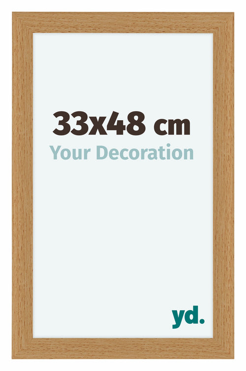 Como MDF Photo Frame 33x48cm Beech Front Size | Yourdecoration.co.uk