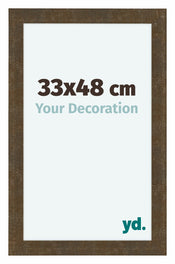 Como MDF Photo Frame 33x48cm Gold Antique Front Size | Yourdecoration.co.uk