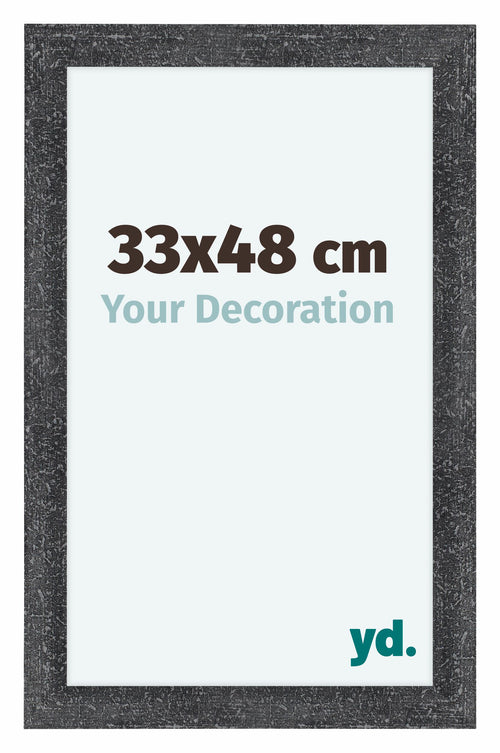 Como MDF Photo Frame 33x48cm Gray Swept Front Size | Yourdecoration.co.uk