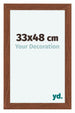 Como MDF Photo Frame 33x48cm Walnut Front Size | Yourdecoration.co.uk