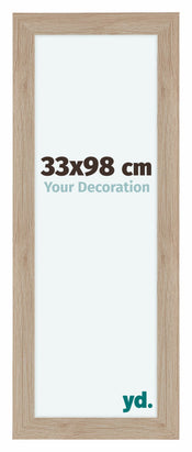 Como MDF Photo Frame 33x98cm Oak Light Front Size | Yourdecoration.co.uk
