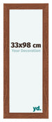 Como MDF Photo Frame 33x98cm Walnut Front Size | Yourdecoration.co.uk