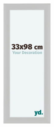 Como MDF Photo Frame 33x98cm White Woodgrain Front Size | Yourdecoration.co.uk