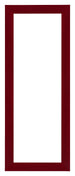 Como MDF Photo Frame 33x98cm Wine Red Swept Front | Yourdecoration.co.uk