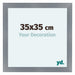 Como MDF Photo Frame 35x35cm Aluminium Brushed Front Size | Yourdecoration.co.uk