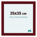 Como MDF Photo Frame 35x35cm Wine Red Swept Front Size | Yourdecoration.co.uk