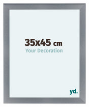 Como MDF Photo Frame 35x45cm Aluminium Brushed Front Size | Yourdecoration.co.uk