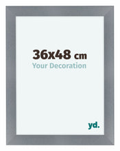 Como MDF Photo Frame 36x48cm Aluminum Brushed Front Size | Yourdecoration.co.uk