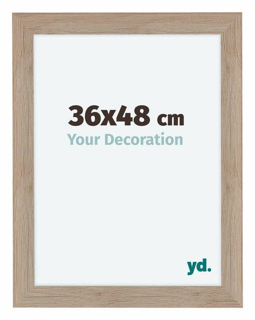 Como MDF Photo Frame 36x48cm Oak Light Front Size | Yourdecoration.co.uk