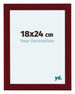 Como MDF Photo Frame 36x48cm Wine Red Swept Front Size | Yourdecoration.co.uk