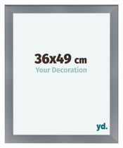 Como MDF Photo Frame 36x49cm Aluminium Brushed Front Size | Yourdecoration.co.uk