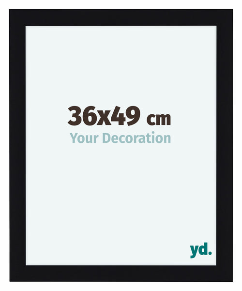 Como MDF Photo Frame 36x49cm Black High Gloss Front Size | Yourdecoration.co.uk