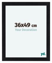 Como MDF Photo Frame 36x49cm Black Matte Front Size | Yourdecoration.co.uk