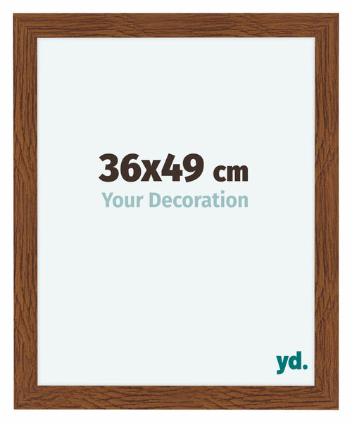 Como MDF Photo Frame 36x49cm Oak Rustic Front Size | Yourdecoration.co.uk