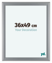 Como MDF Photo Frame 36x49cm Silver Matte Front Size | Yourdecoration.co.uk