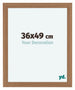 Como MDF Photo Frame 36x49cm Walnutt Light Front Size | Yourdecoration.co.uk