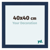 Como MDF Photo Frame 40x40cm Dark Blue Swept Front Size | Yourdecoration.co.uk