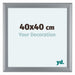 Como MDF Photo Frame 40x40cm Silver Matte Front Size | Yourdecoration.co.uk