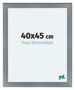 Como MDF Photo Frame 40x45cm Aluminium Brushed Front Size | Yourdecoration.co.uk