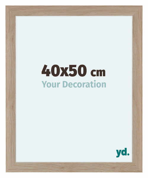 Como MDF Photo Frame 40x50cm Oak Light Front Size | Yourdecoration.co.uk