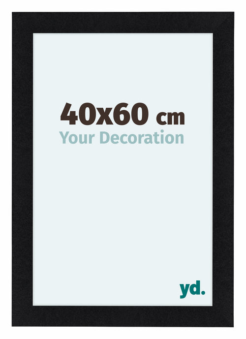 Como MDF Photo Frame 40x60cm Black Matte Front Size | Yourdecoration.co.uk