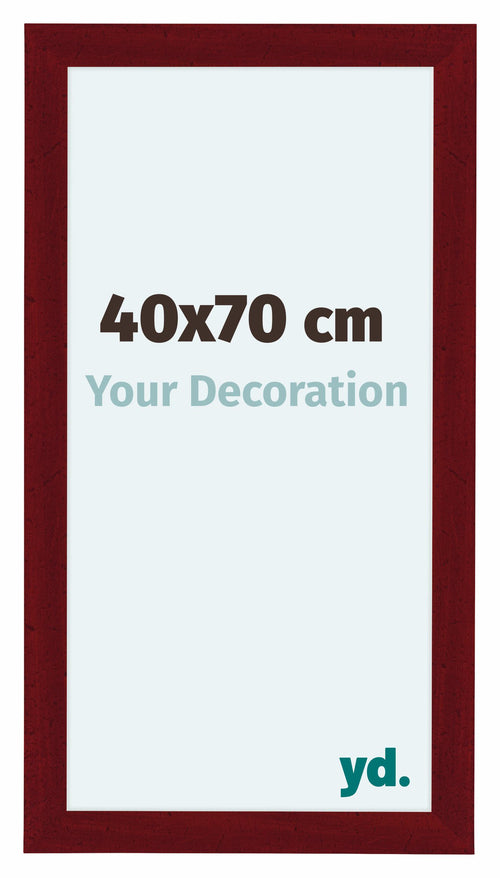 Como MDF Photo Frame 40x70cm Wine Red Swept Front Size | Yourdecoration.co.uk