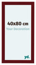 Como MDF Photo Frame 40x80cm Wine Red Swept Front Size | Yourdecoration.co.uk