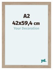 Como MDF Photo Frame 42x59 4cm A2 Oak Light Front Size | Yourdecoration.co.uk