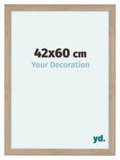 Como MDF Photo Frame 42x60cm Oak Light Front Size | Yourdecoration.co.uk