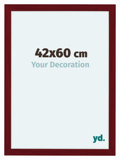 Como MDF Photo Frame 42x60cm Wine Red Swept Front Size | Yourdecoration.co.uk