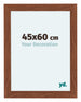 Como MDF Photo Frame 45x60cm Walnut Front Size | Yourdecoration.co.uk