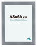 Como MDF Photo Frame 48x64cm Aluminum Brushed Front Size | Yourdecoration.co.uk