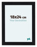 Como MDF Photo Frame 48x64cm Black Matte Front Size | Yourdecoration.co.uk