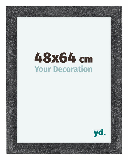 Como MDF Photo Frame 48x64cm Gray Swept Front Size | Yourdecoration.co.uk