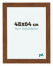 Como MDF Photo Frame 48x64cm Oak Rustic Front Size | Yourdecoration.co.uk